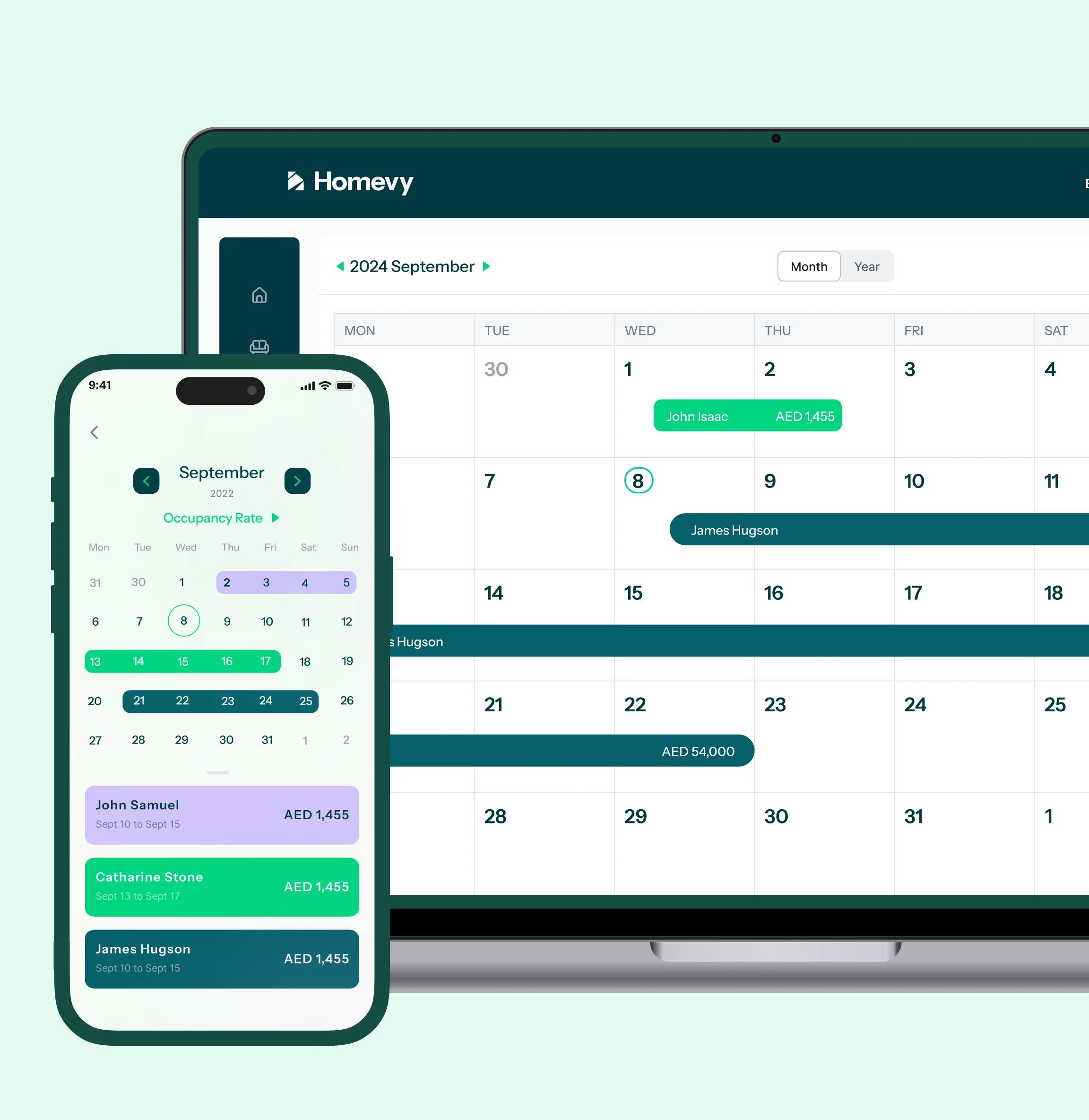 Dubai Airbnb Property Management Dashboard Interface